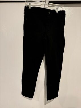 HUE Black Cropped Slim Ankle‎ Jeans size medium